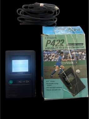 Citizen P422 Portable LCD TV Video Monitor 2.2in NTSC Vintage Handheld With Box